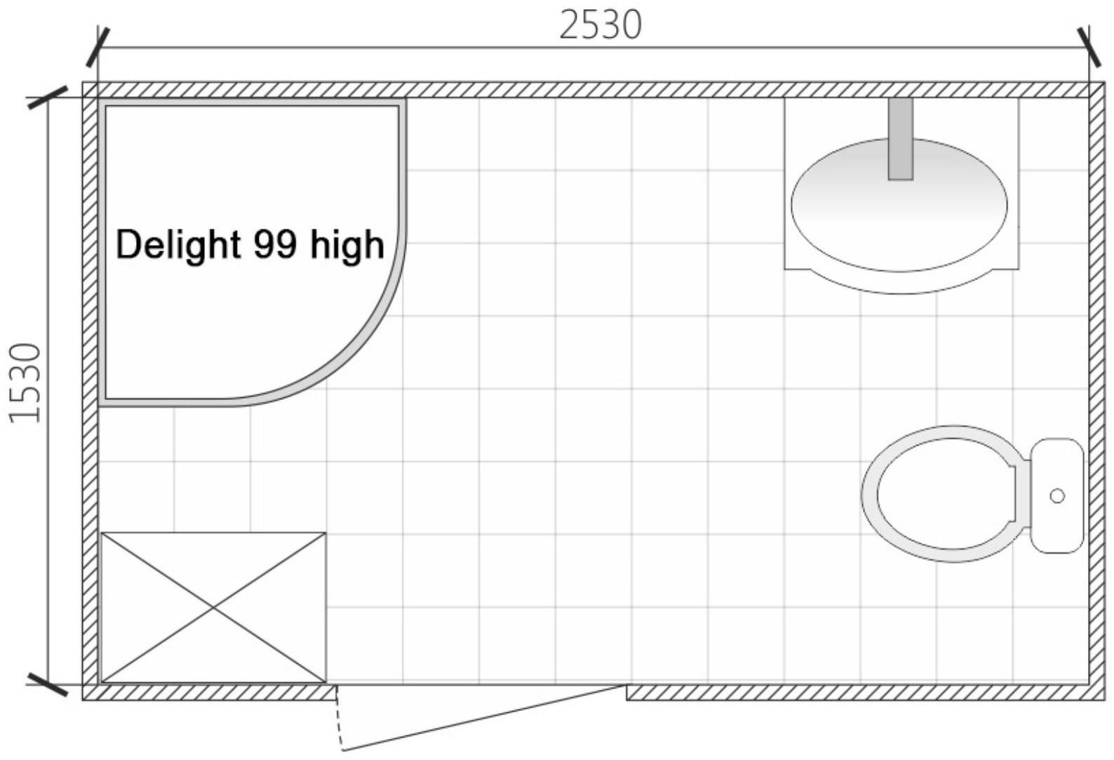 Душевая кабина DOMANI-Spa Delight 99, поддон 45см, черные стенки, тонированное стекло, 90х90