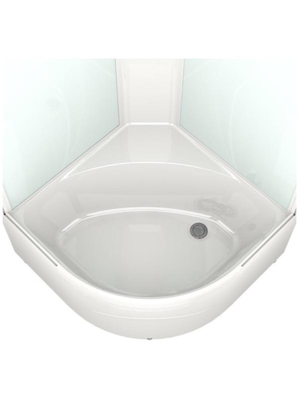 Душевая кабина DOMANI-Spa Delight 99, поддон 45 см, белые стенки, прозрачное стекло, 90х90