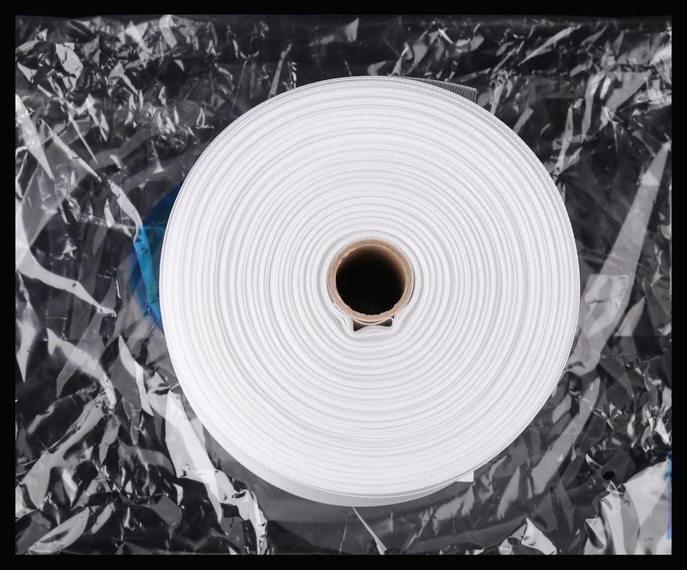 Шторная лента фиксированная сборка, органза, 10 см, 50 ± 1 м, цвет прозрачный