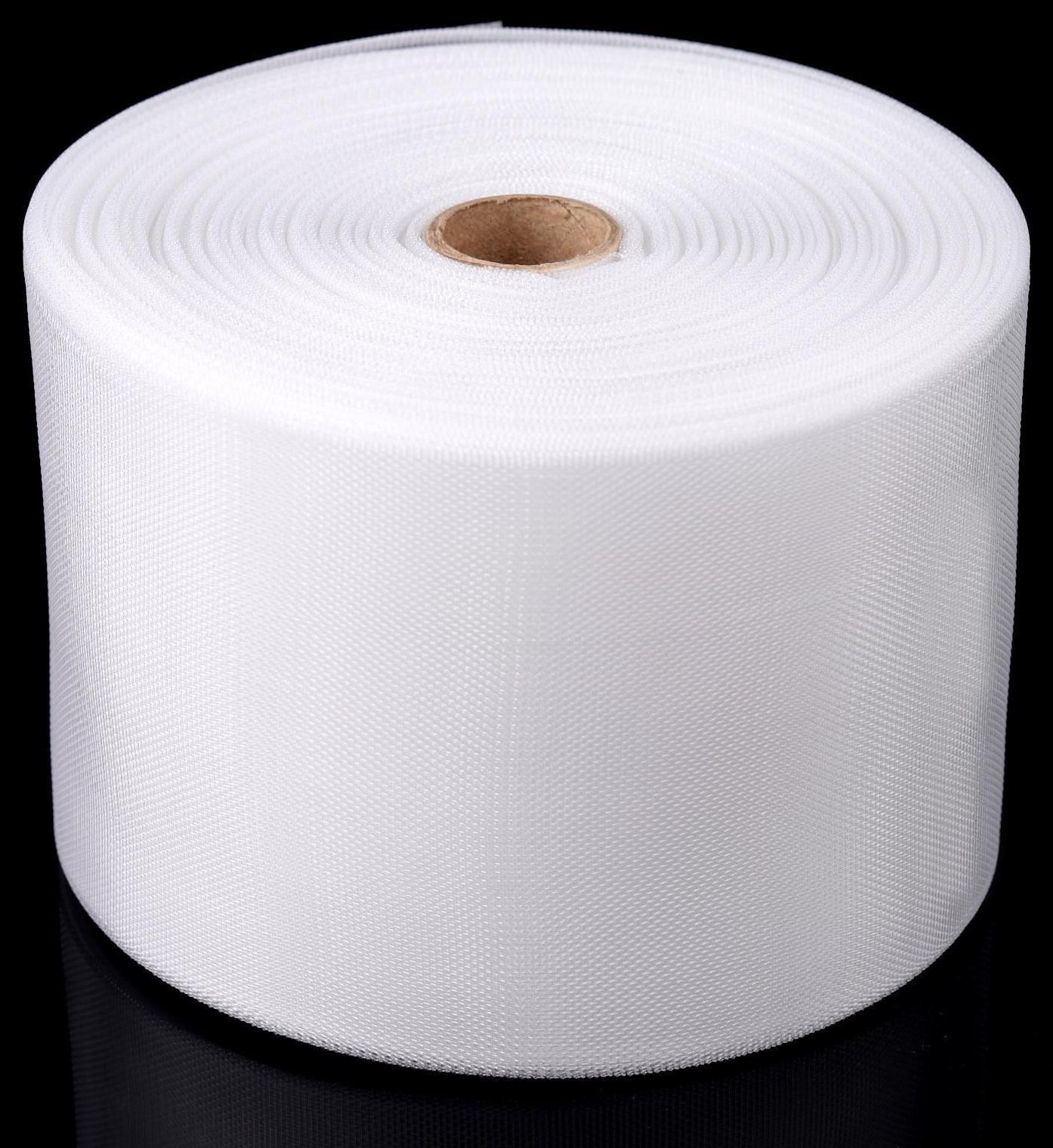 Шторная лента фиксированная сборка, органза, 10 см, 50 ± 1 м, цвет прозрачный