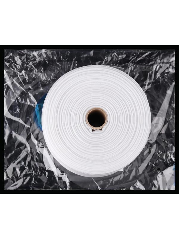 Шторная лента фиксированная сборка, органза, 10 см, 50 ± 1 м, цвет прозрачный