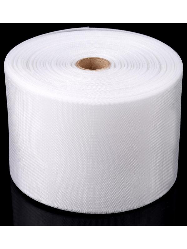 Шторная лента фиксированная сборка, органза, 10 см, 50 ± 1 м, цвет прозрачный