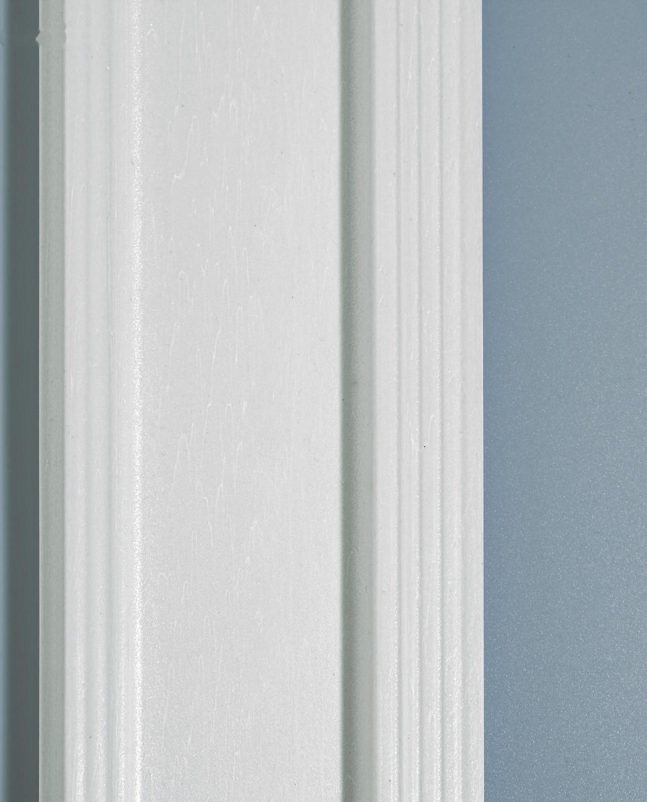 Плинтус пластиковый ударопрочный белый 100х16х2000мм