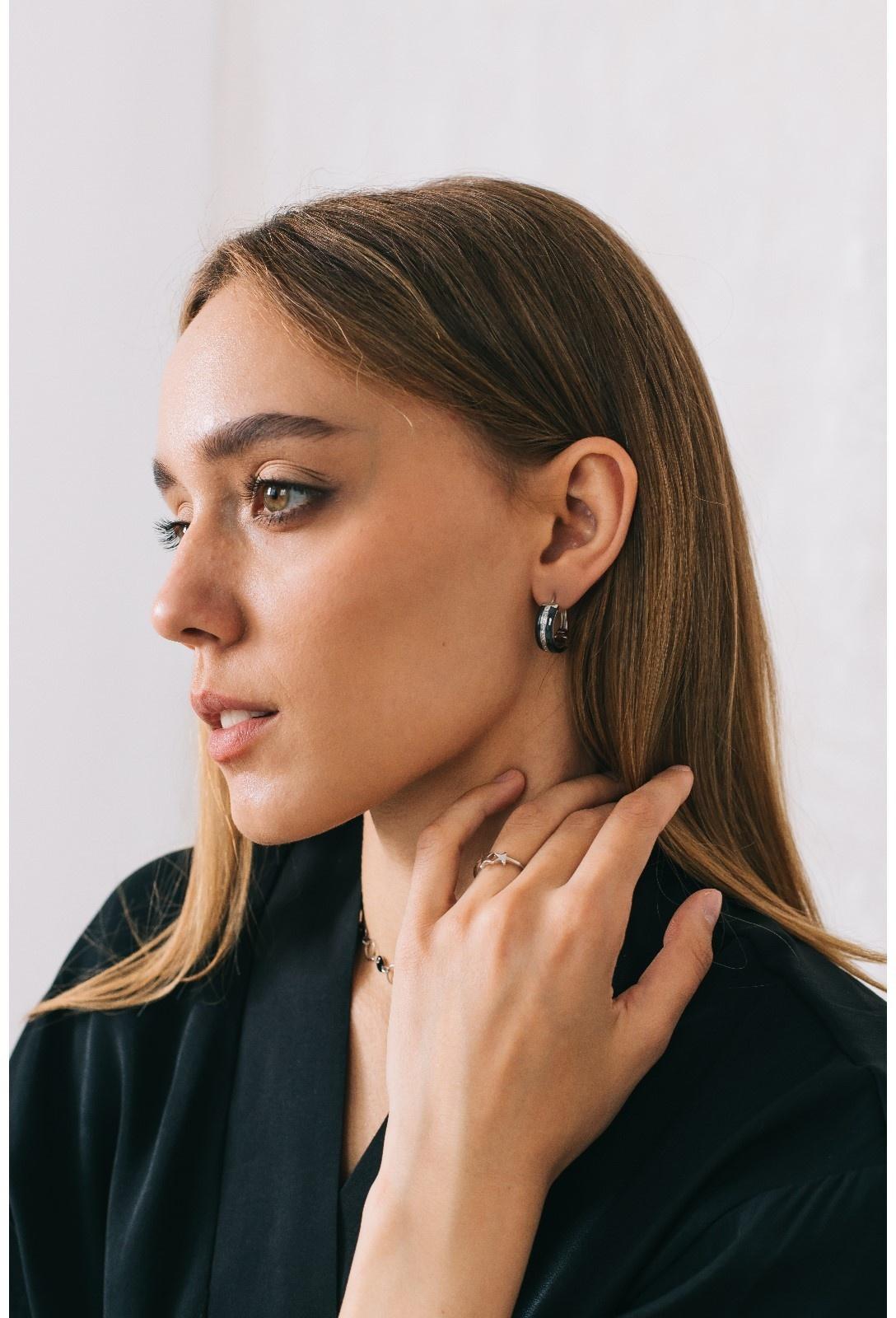 Серьги керамика 