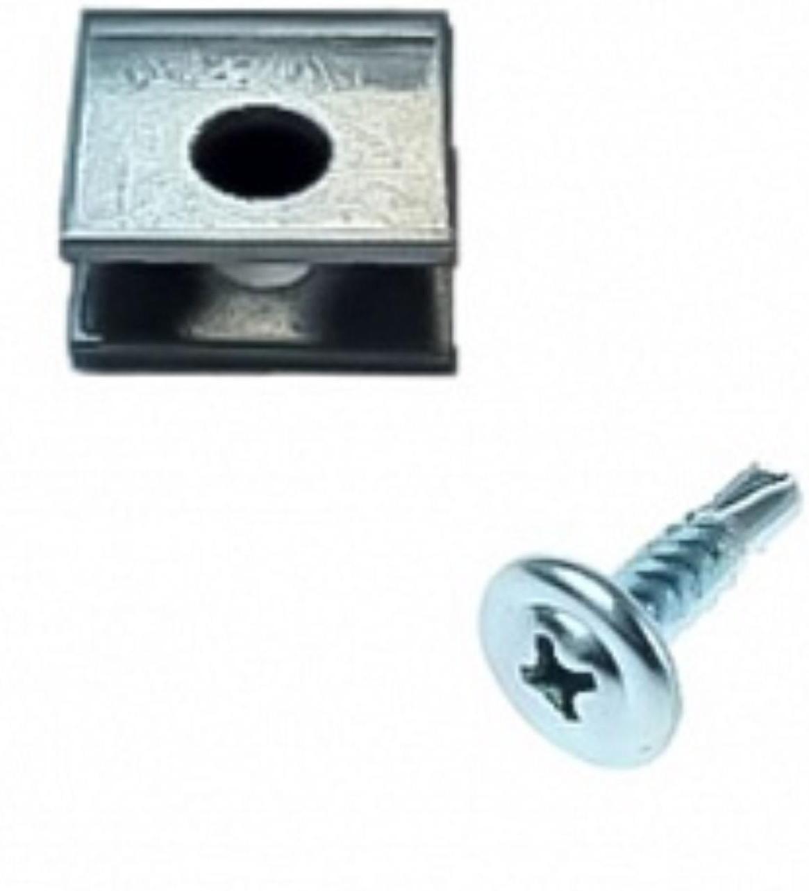 Комплект для крепления сетки: саморез 4,2 × 19 мм, фиксатор проволоки