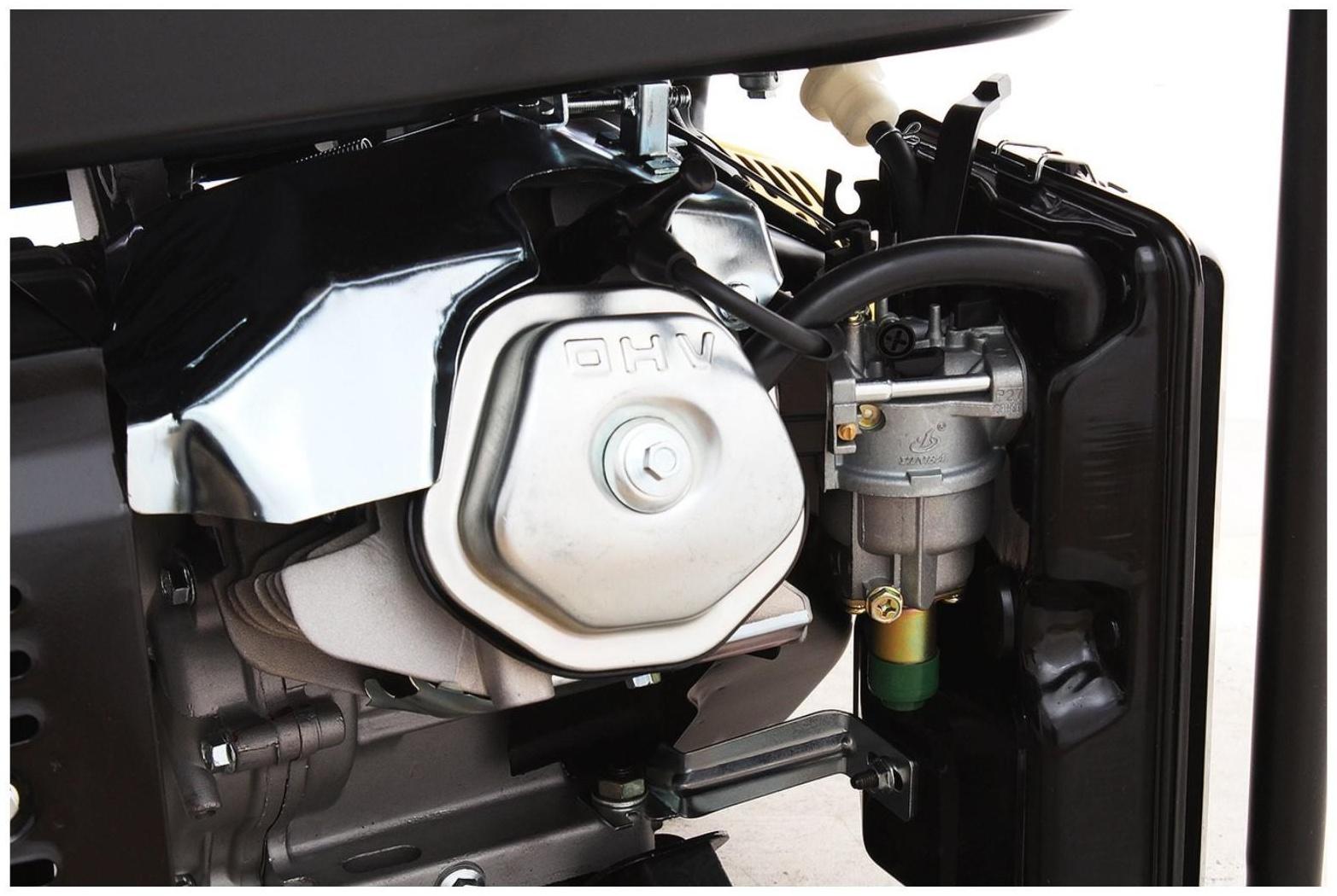 Генератор Huter DY6500L, бензин/газ, 4Т, 13 л.с., 5.5 кВт, выходы 2х220 В, 22 л