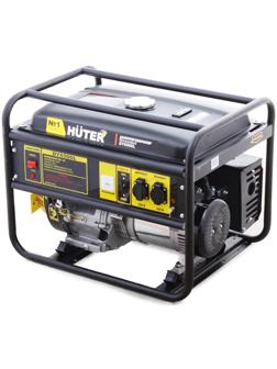 Генератор Huter DY6500L, бензин/газ, 4Т, 13 л.с., 5.5 кВт, выходы 2х220 В, 22 л
