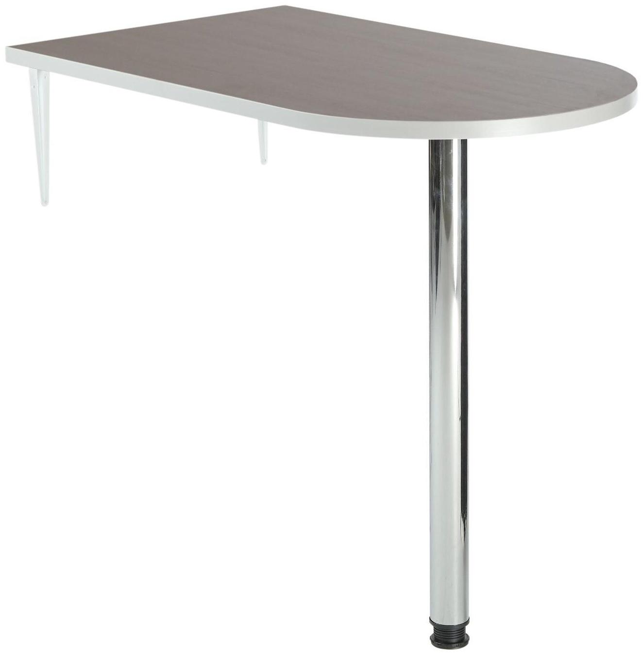 Столешница барная с опорой, 1000х580х850 мм, Дуглас темный