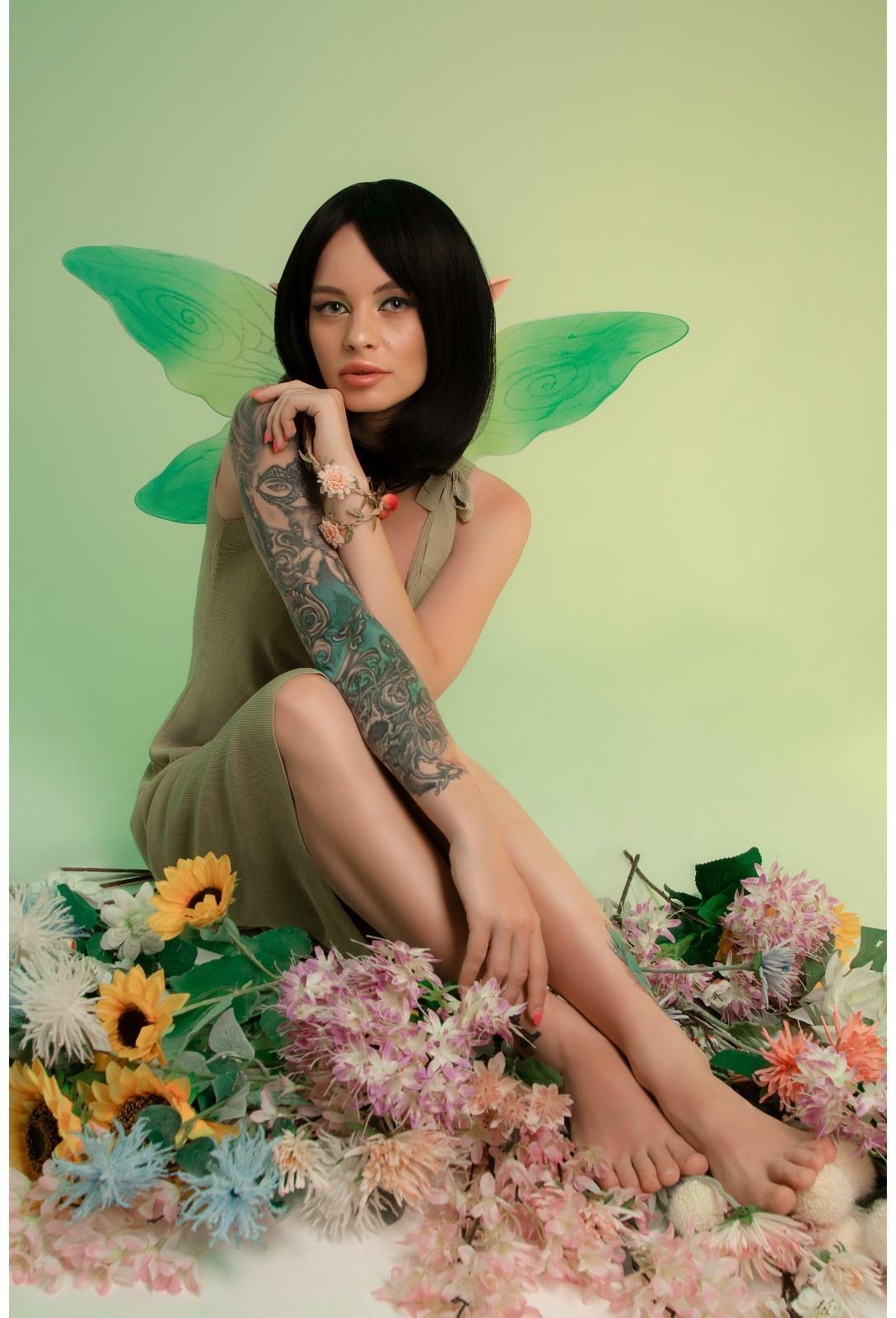 Парик искусственный, с чёлкой, имитация кожи, 30 см, цвет каштановый