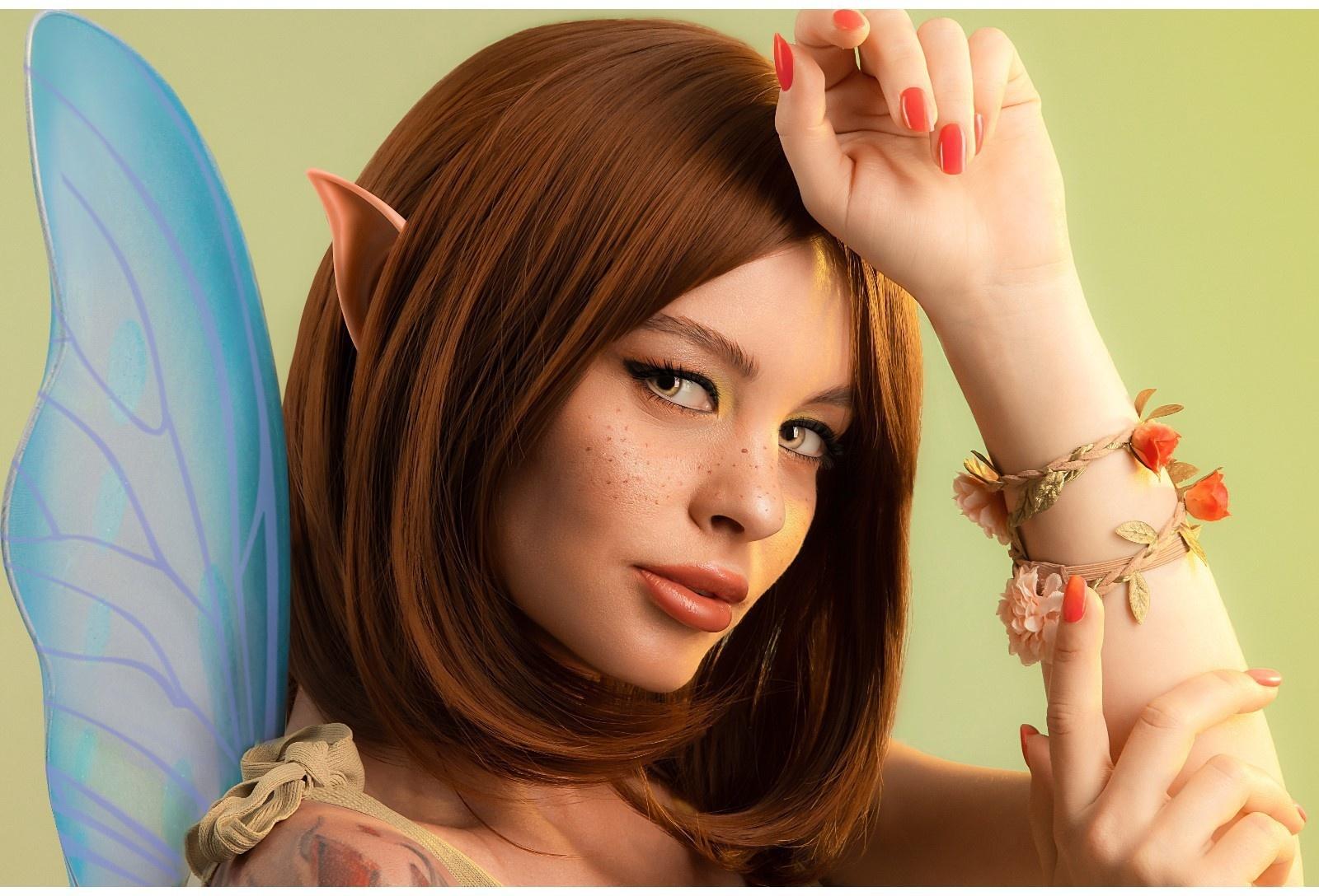 Парик искусственный, с чёлкой, имитация кожи, 30 см, цвет русый