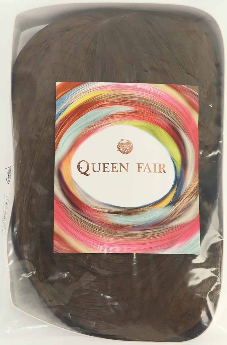 Парик искусственный, с чёлкой, имитация кожи, 30 см, цвет русый