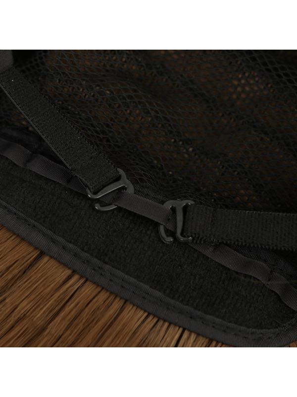 Парик искусственный, с чёлкой, имитация кожи, 30 см, цвет русый