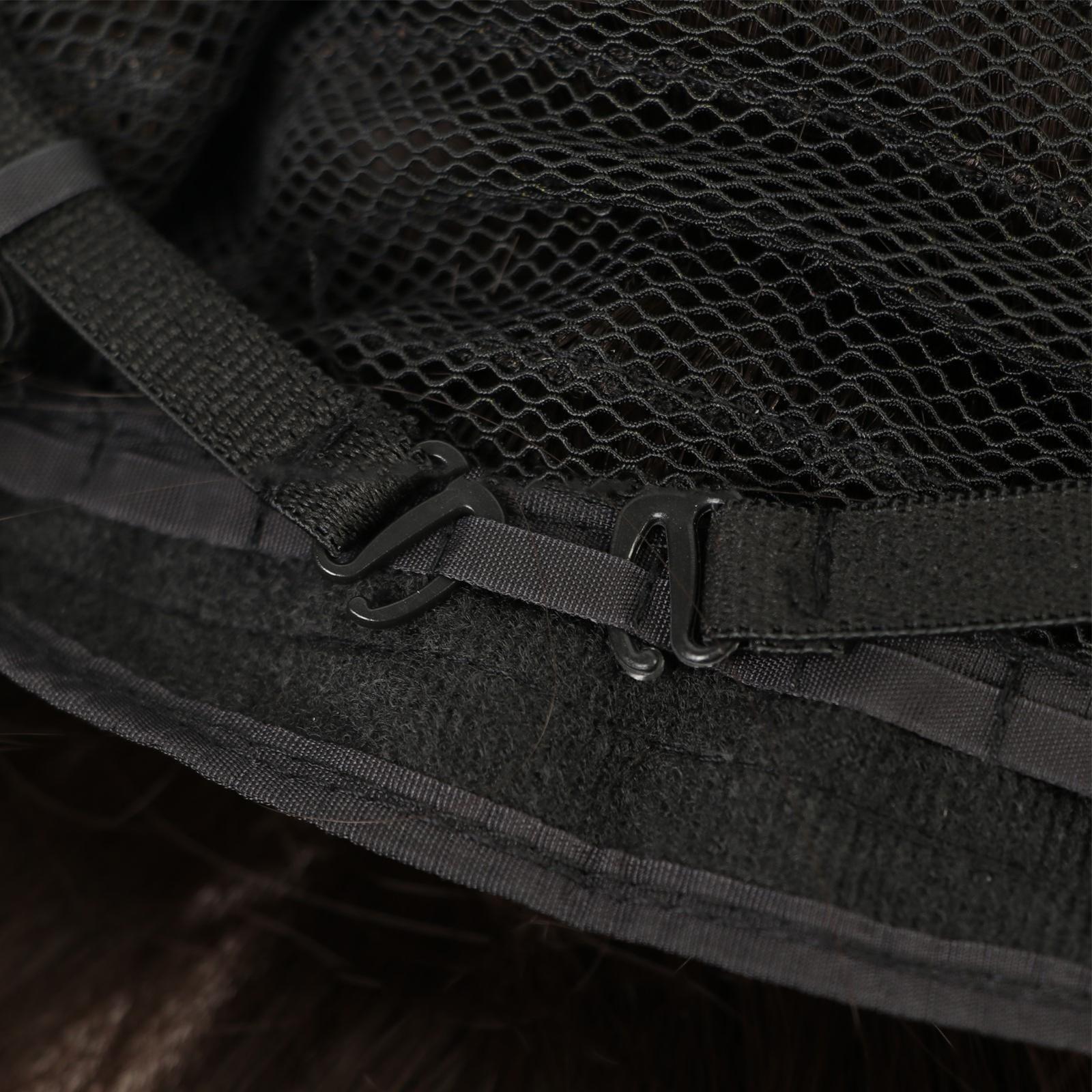 Парик искусственный, с чёлкой, имитация кожи, 60 см, цвет каштановый