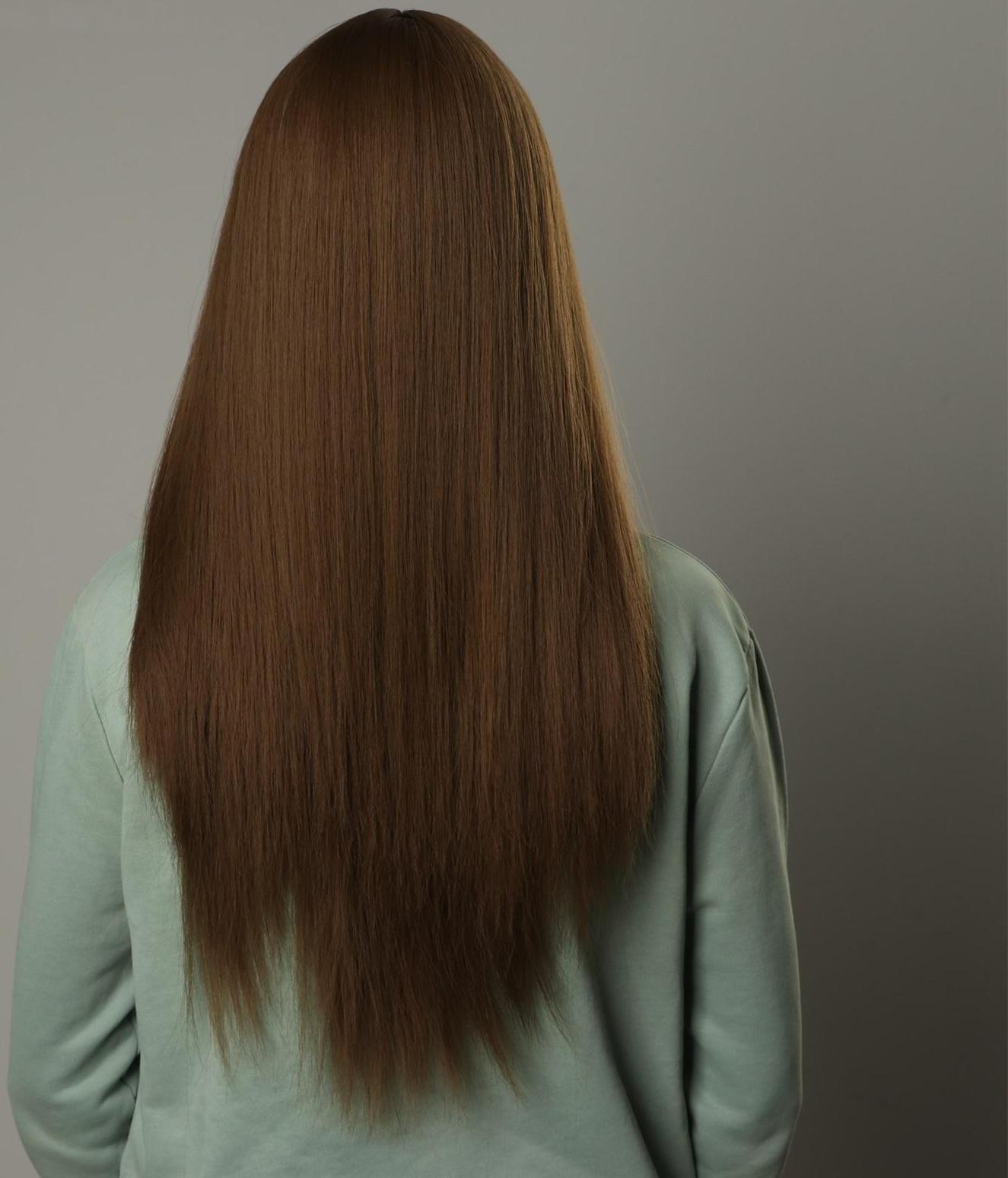 Парик искусственный, с чёлкой, имитация кожи, 60 см, 240 гр, цвет русый(#SHT8А)