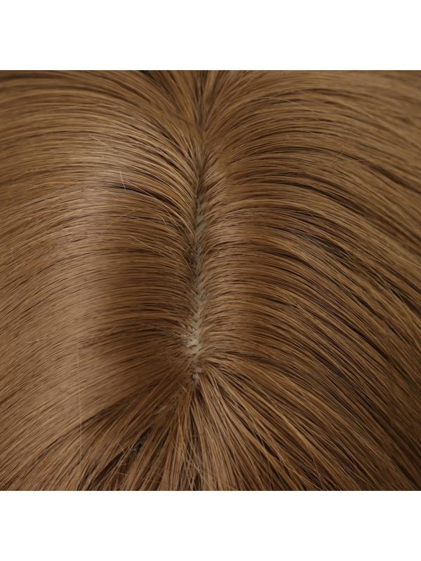 Парик искусственный, с чёлкой, имитация кожи, 60 см, 240 гр, цвет русый(#SHT8А)