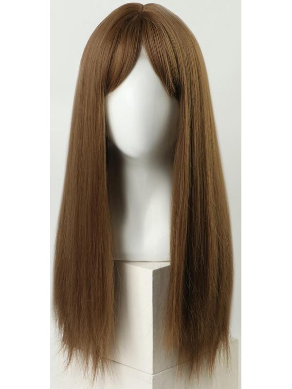 Парик искусственный, с чёлкой, имитация кожи, 60 см, 240 гр, цвет русый(#SHT8А)