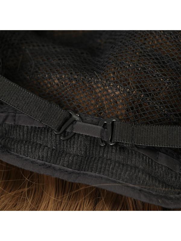 Парик искусственный, с чёлкой, имитация кожи, 60 см, 240 гр, цвет русый(#SHT8А)