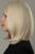 Парик искусственный, с чёлкой, имитация кожи, 30 см, цвет молочный