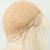 Парик искусственный, с чёлкой, имитация кожи, 30 см, цвет молочный