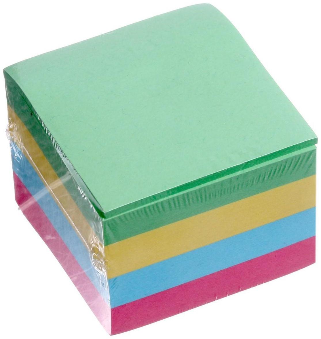 Блок с липким краем 51 мм х 51 мм, 400 листов, пастель, 4 цвета