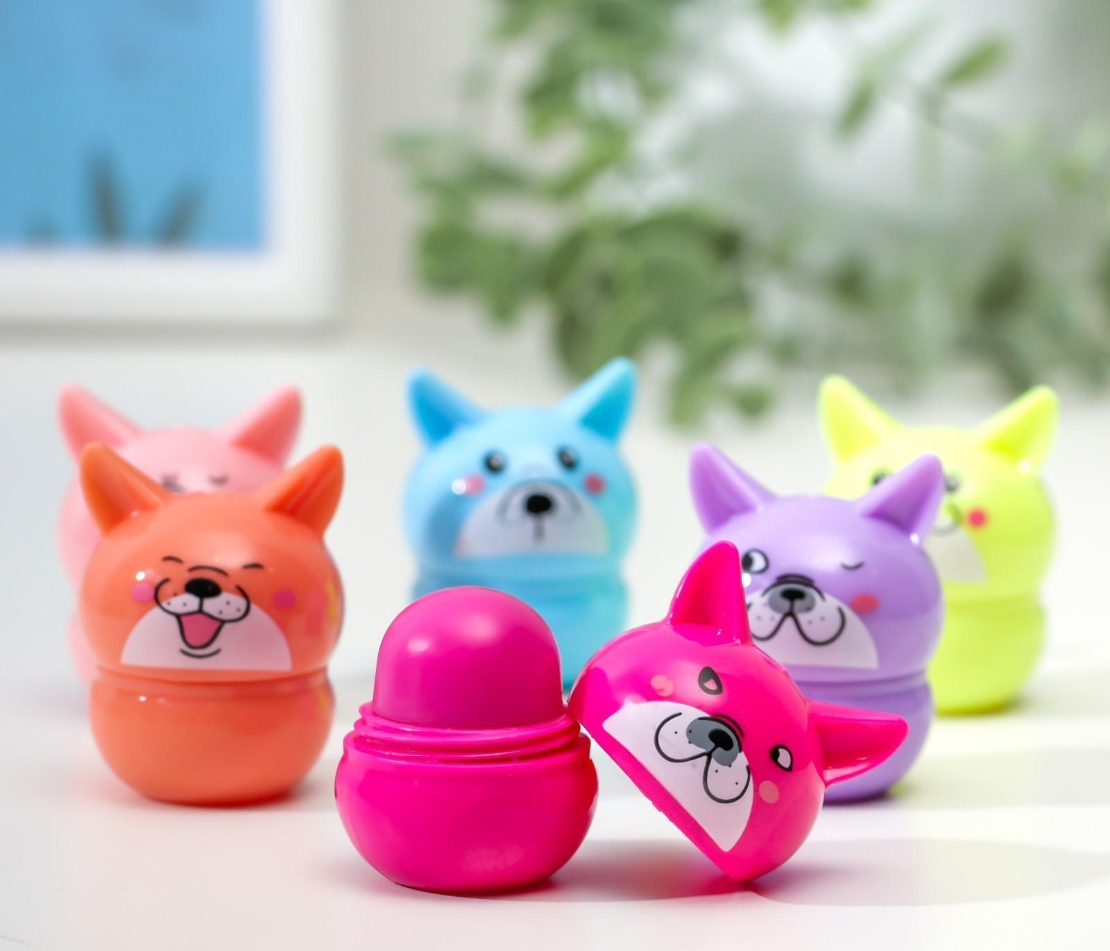 Бальзам для губ «Пёсик», микс цветов и ароматов