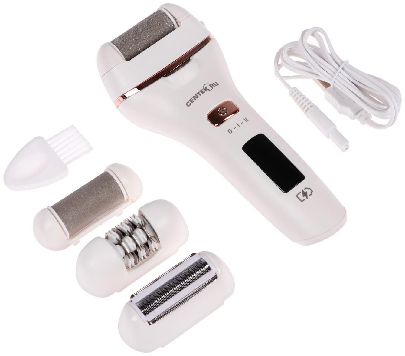 Эпилятор Centek CT-2195, 5 Вт, 4 скорости, белый