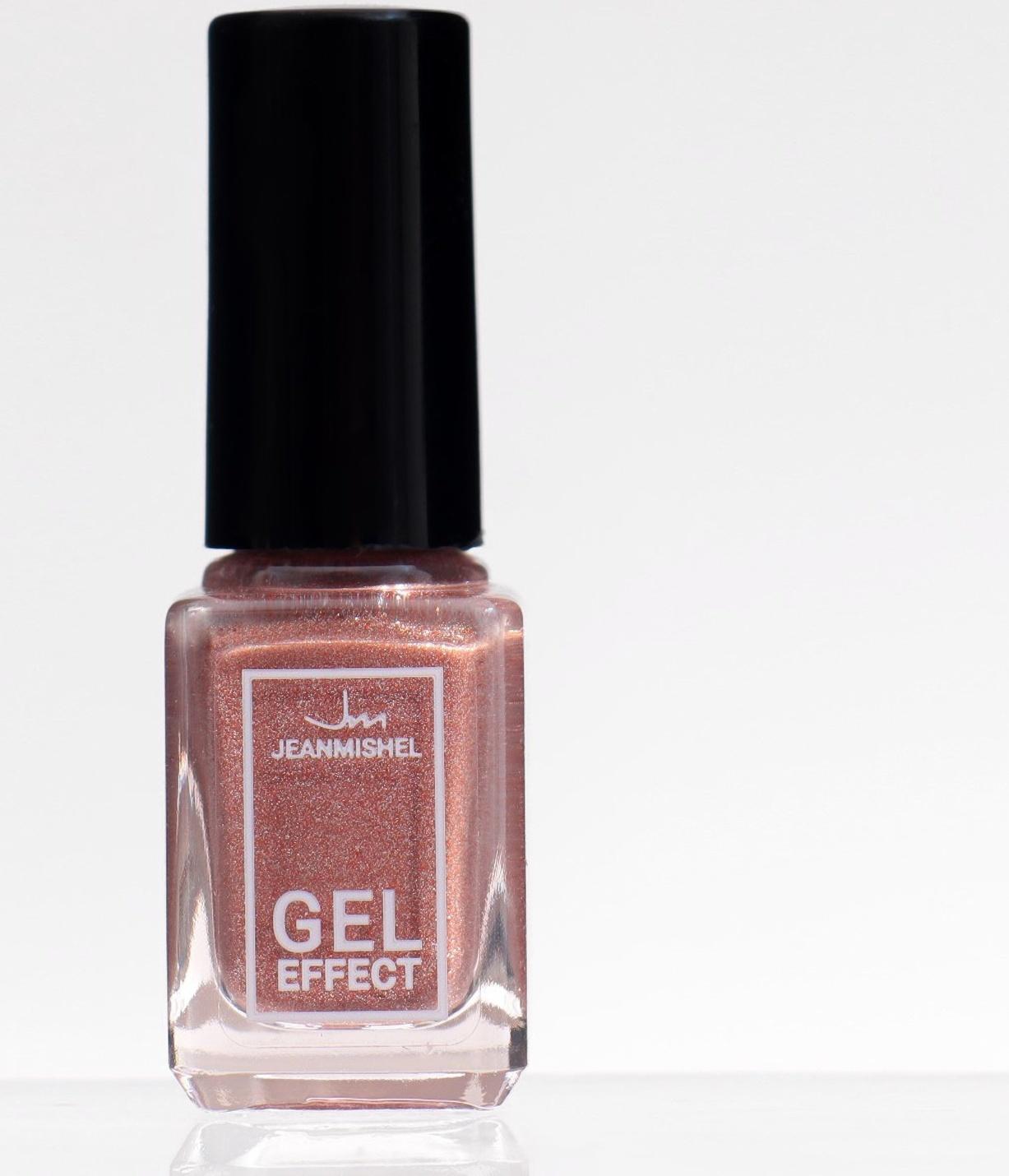 Лак для ногтей с эффектом геля Jeanmishel, тон 181, искрящийся бежевый, 6 мл