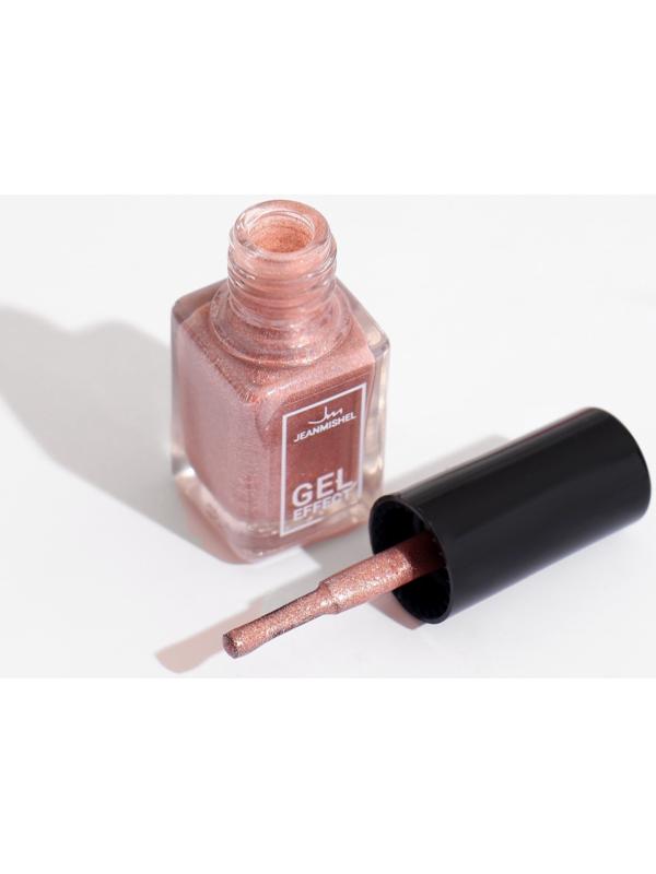 Лак для ногтей с эффектом геля Jeanmishel, тон 181, искрящийся бежевый, 6 мл