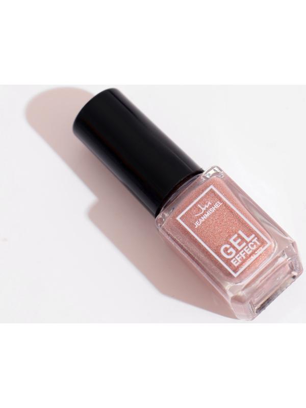 Лак для ногтей с эффектом геля Jeanmishel, тон 181, искрящийся бежевый, 6 мл