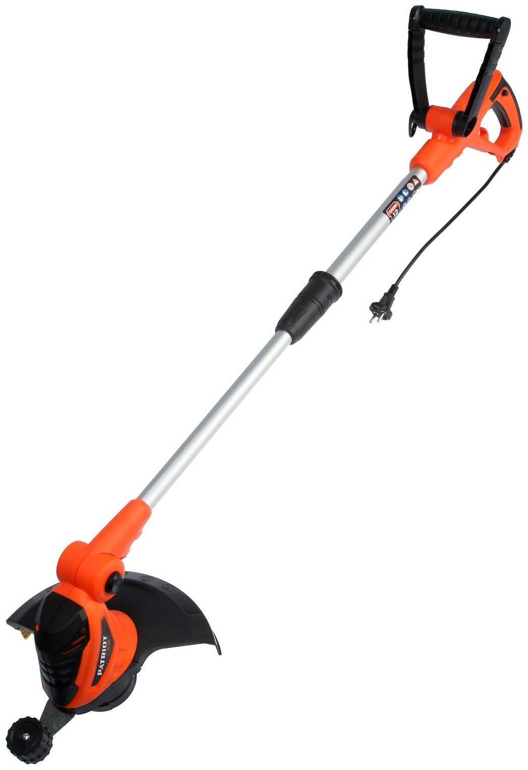 Триммер электрический PATRIOT PT 500, 500 Вт, телескопическая штанга, колесо, 10000 об/мин