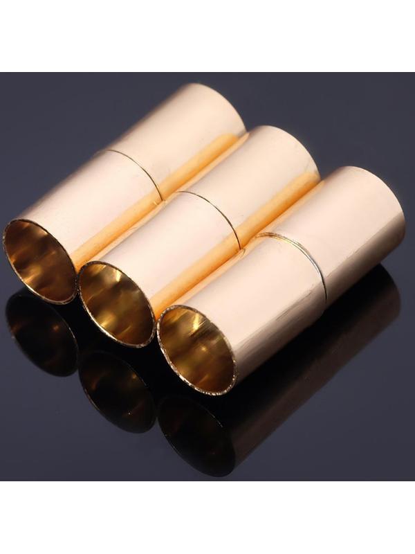 Замок-концевик магнитный, L=20мм, вн.D=7мм, (набор 3шт), цвет золото