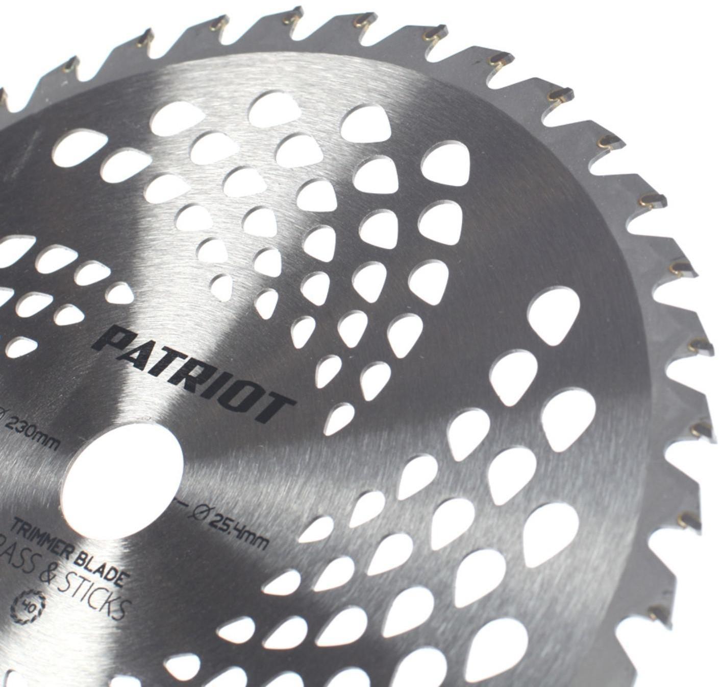 Нож PATRIOT TBS-40P, 230х25.4 мм, 40 зубьев