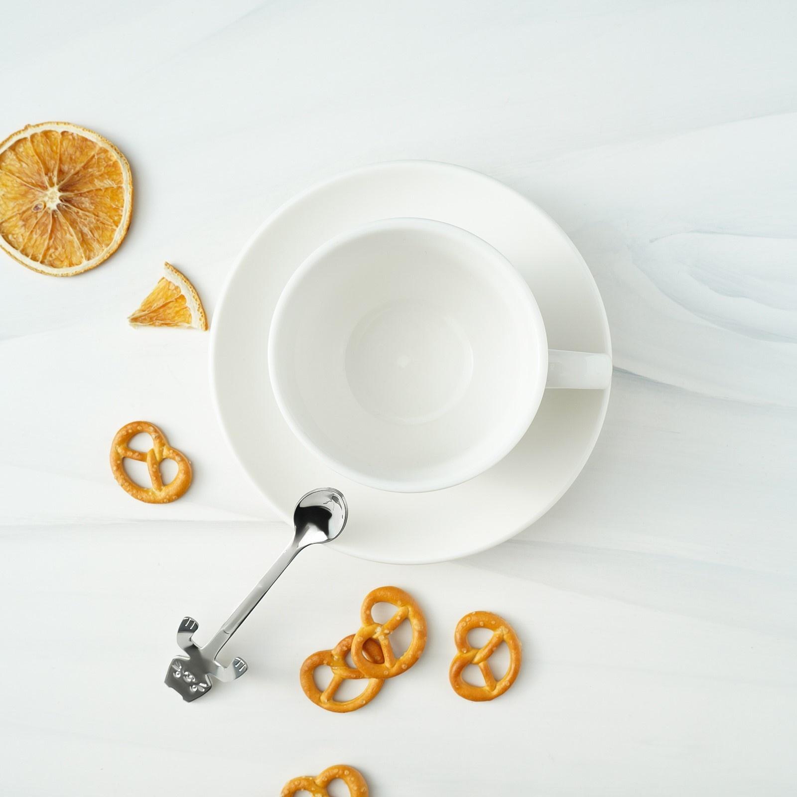 Ложка чайная из нержавеющей стали Magistro «Котик», длина 11,5 см, цвет серебряный