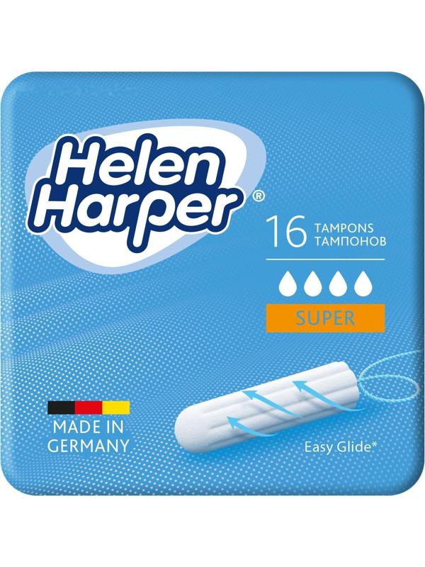 Тампоны безаппликаторные Helen Harper, Super, 16 шт.