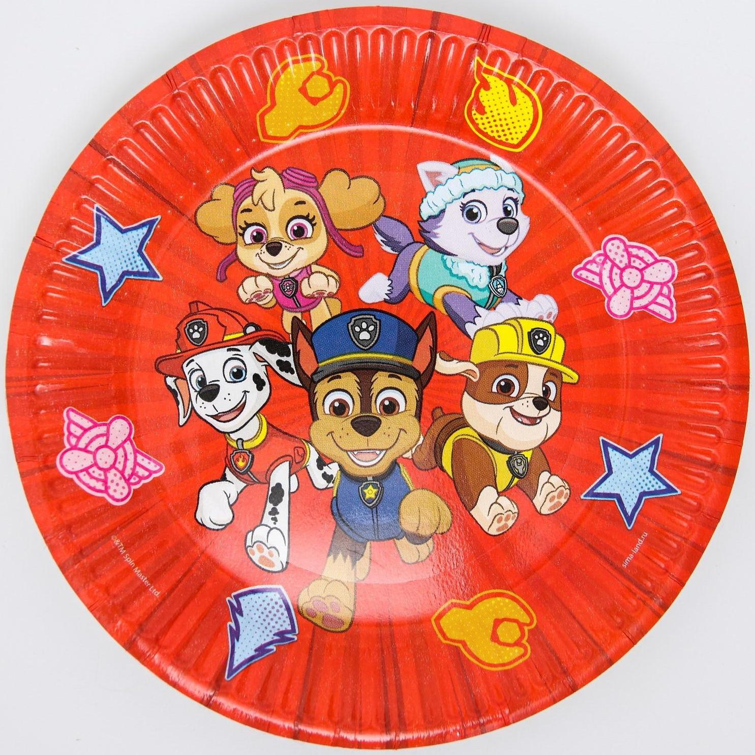 Набор бумажной посуды, на 6 персон 