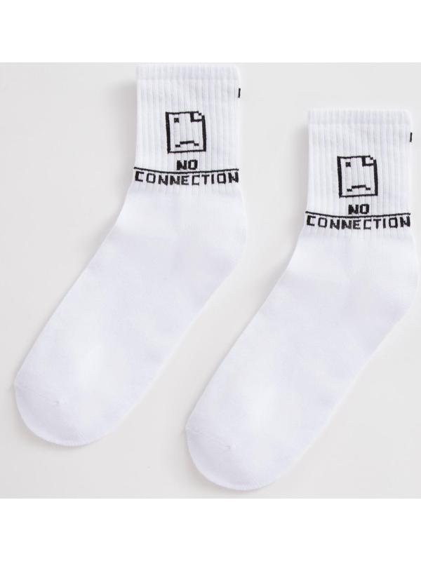 Носки мужские MINAKU «Game over», цвет белый, размер 42-43 (29 см)