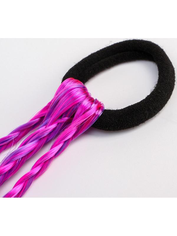 Косички для волос на резинке, фиолетовый, WINX