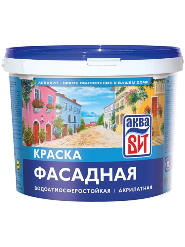 Краска фасадная АкваВИТ супербелая ВАК-25  13 кг