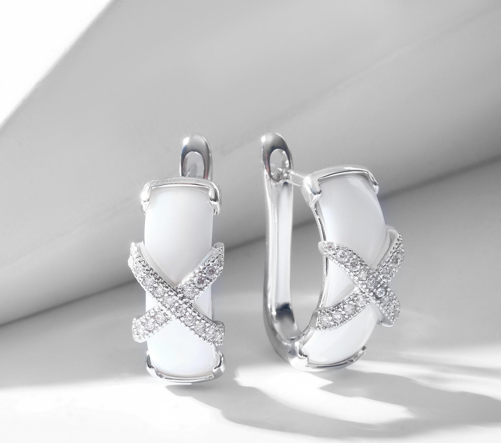 Серьги керамика 