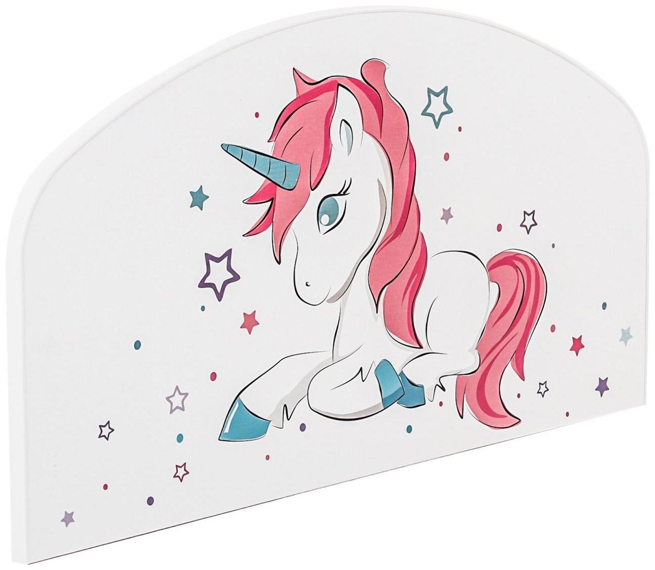 Бортик-Ограничитель Единорог, 800х400, Белый, с фотопечатью