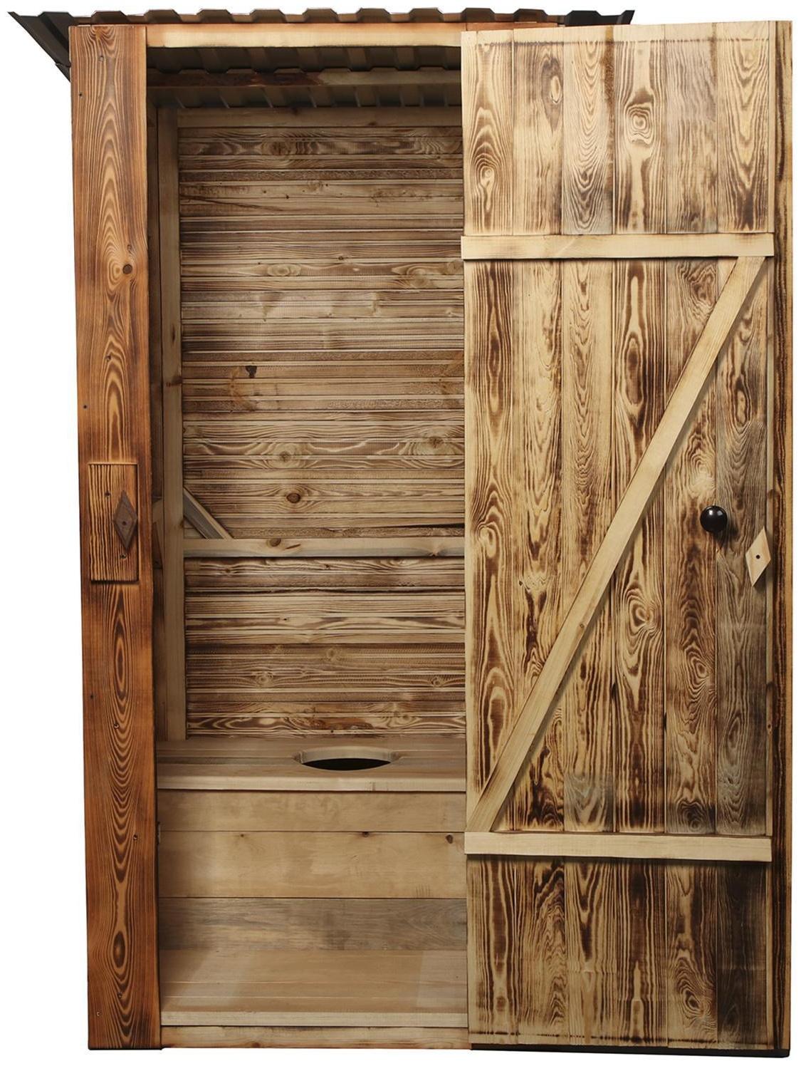 Туалет дачный, деревянный, 202 × 118 × 120 см, 1 и 2 - го сорта, «Эконом»