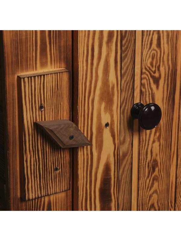 Туалет дачный, деревянный, 202 × 118 × 120 см, 1 и 2 - го сорта, «Эконом»