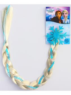 Коса на резинке для волос «Эльза», Холодное сердце, 42 см
