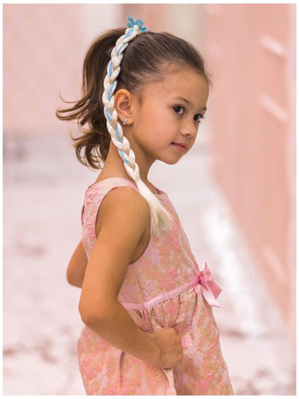 Коса на резинке для волос «Эльза», Холодное сердце, 42 см