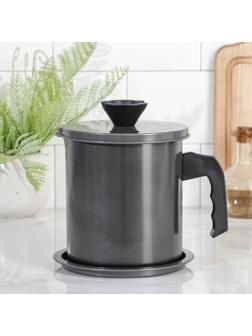 Контейнер для отделения масла и бульона, с ситом 1,7 л, 19×16×17,5 см, антипригарное покрытие
