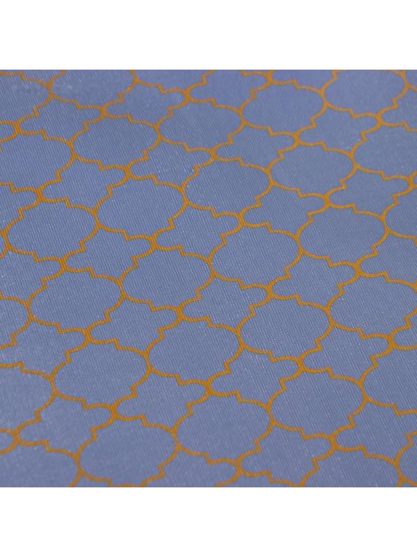 Клеёнка на стол на тканевой основе Доляна «Орнамент», ширина 137 см, рулон 20 м, цвет серый