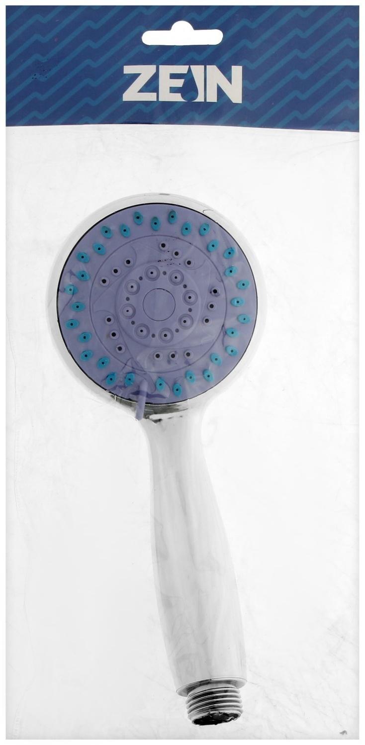 Душевая лейка ZEIN Z0401, 4 режима, средняя, d=95 мм, пластик, цвет хром