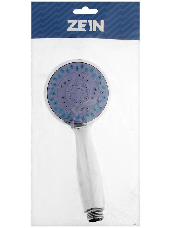 Душевая лейка ZEIN Z0401, 4 режима, средняя, d=95 мм, пластик, цвет хром