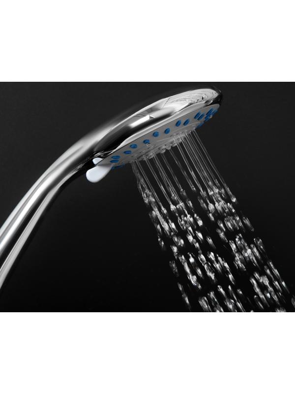 Душевая лейка ZEIN Z0401, 4 режима, средняя, d=95 мм, пластик, цвет хром