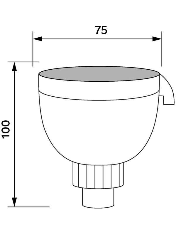 Лейка стационарная ZEIN Z0509, 5 режимов, с черными вставками, пластик